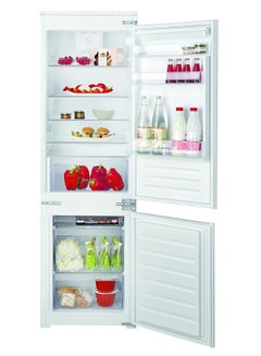 Ariston Built In Refrigerator 258 Liters, 2 Doors Fridge With Bottom Freezer & Right Reversible Door Hinge, LED Interior Light, 7 Segments Electronic Control, Made In Italy BCB7030DEX white  - Image 1