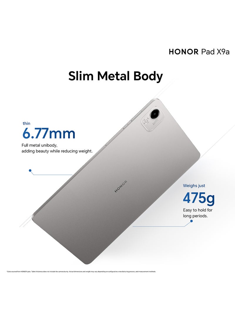 Honor - Pad X9a 11.5 Inch Grey 8GB RAM 128GB Wi-Fi With Free Protective Flip Cover - Middle East Version - Image 1