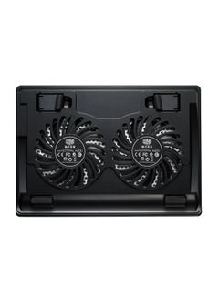 كولر ماستر Notepal A200 Cooling Pad, Dual 140mm Fans, Fan Speed Controller, Up to 16'' Laptops, Black  - Image 3