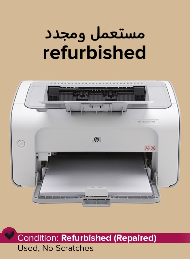 HP Refurbished - LaserJet Pro P1102 Laser Printer white - Image 1