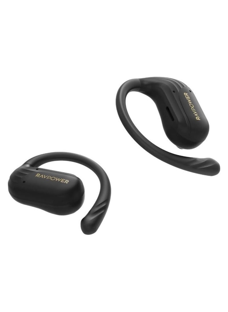 RAVPOWER PR-BH1016 OpenRun Air2 True Wireless Bluetooth Earbuds - Black|18 Months Warranty Black  - Image 2