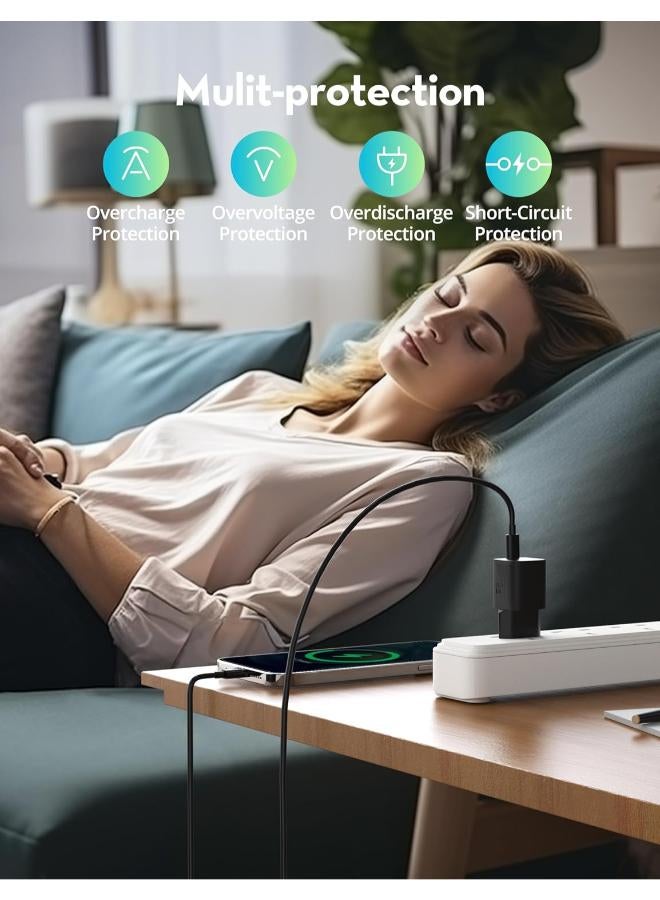 RAVPOWER RP-PC1055 GaN PD 20W USB-C Wall Charger Black - Image 5