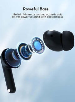 RAVPOWER RP-BH1014 Studio True Wireless Bluetooth Earbuds ENC - |18 Months Warranty Black  - Image 2