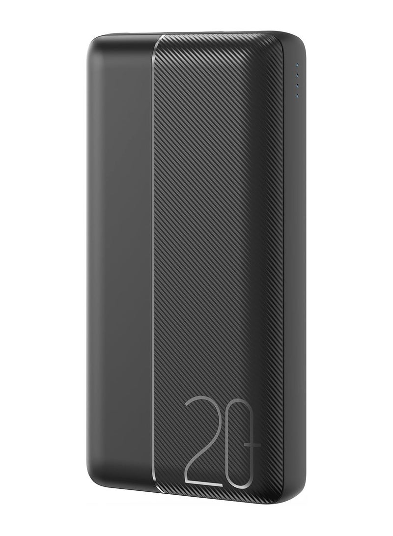 WIWU - 20000 mAh Wi-A20 battery life series mobile power bank 20000mAh 3 ports out put Black - Image 1