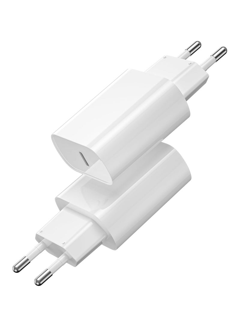 WIWU Quick Series 20W PD Fast Wall Charging Adapter Type-C Port, Smart Chip -|18 Months Warranty White - Image 2