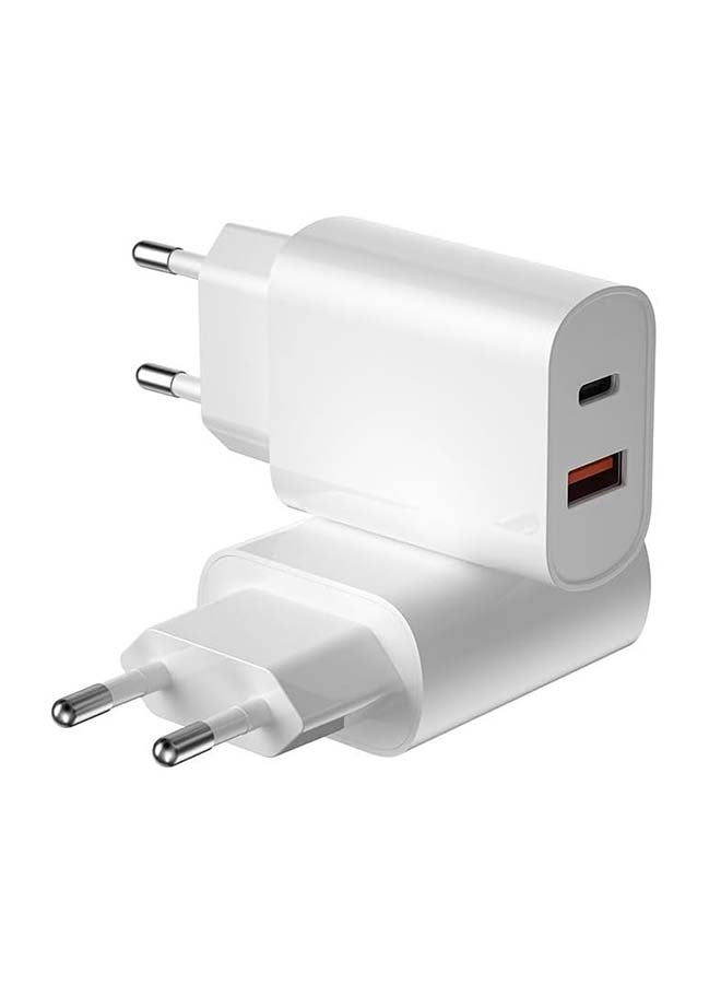 WIWU Wi-U002 Quick 20W PD and QC Type-C to USB-A Fast Charging Adapter 18 Months Warranty white - Image 2