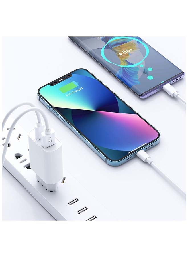 WIWU Wi-U002 Quick 20W PD and QC Type-C to USB-A Fast Charging Adapter 18 Months Warranty white - Image 4