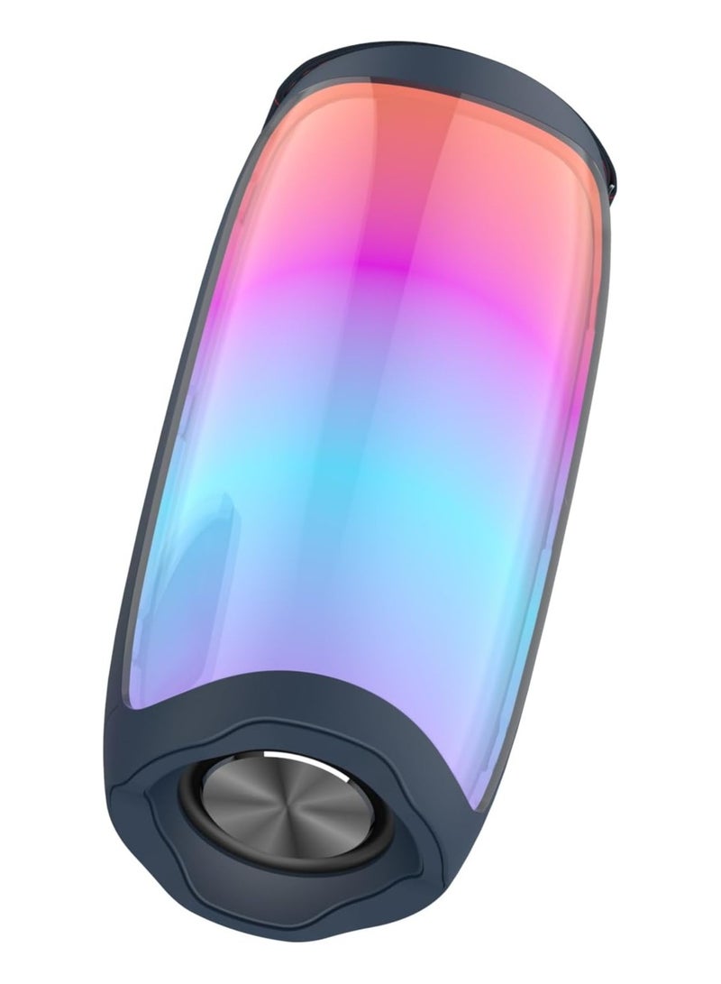 WIWU P40 Thunder Wireless Portable Speaker, deep bass, RGB Dazzle light, Four Models, IPX-6 Waterproof|18 Months Warranty Dark Blue - Image 2