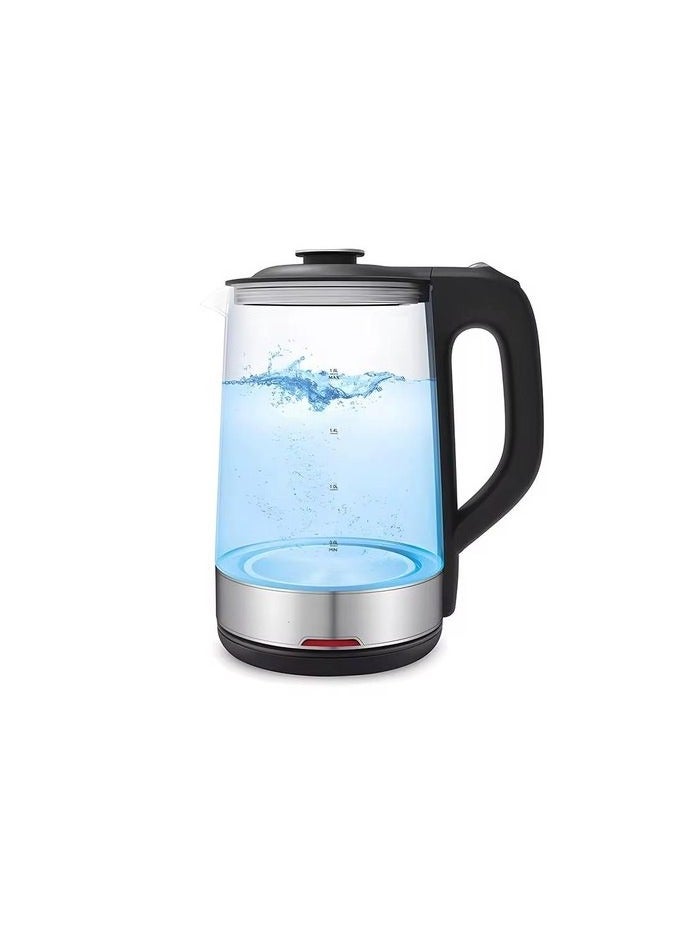 سونفير Glass-Pyrex Kettle/Dry & Overheat Protection/Light Indicator/1.8 L/1500W(SF-2140) 1.8 L 1500 W SF-2140 black - Image 1