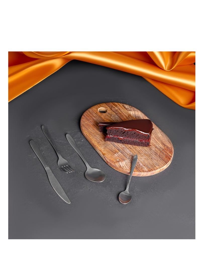 Royalford S Supreme Cutlery Set - RF12444/ 16 Pieces Spoons Set, Includes 4 Table Knives, 4 Forks, 4 Tablespoons, 4 Teaspoons/ Stylish and Light-Weight, 100% Food-Grade Silver - Image 5