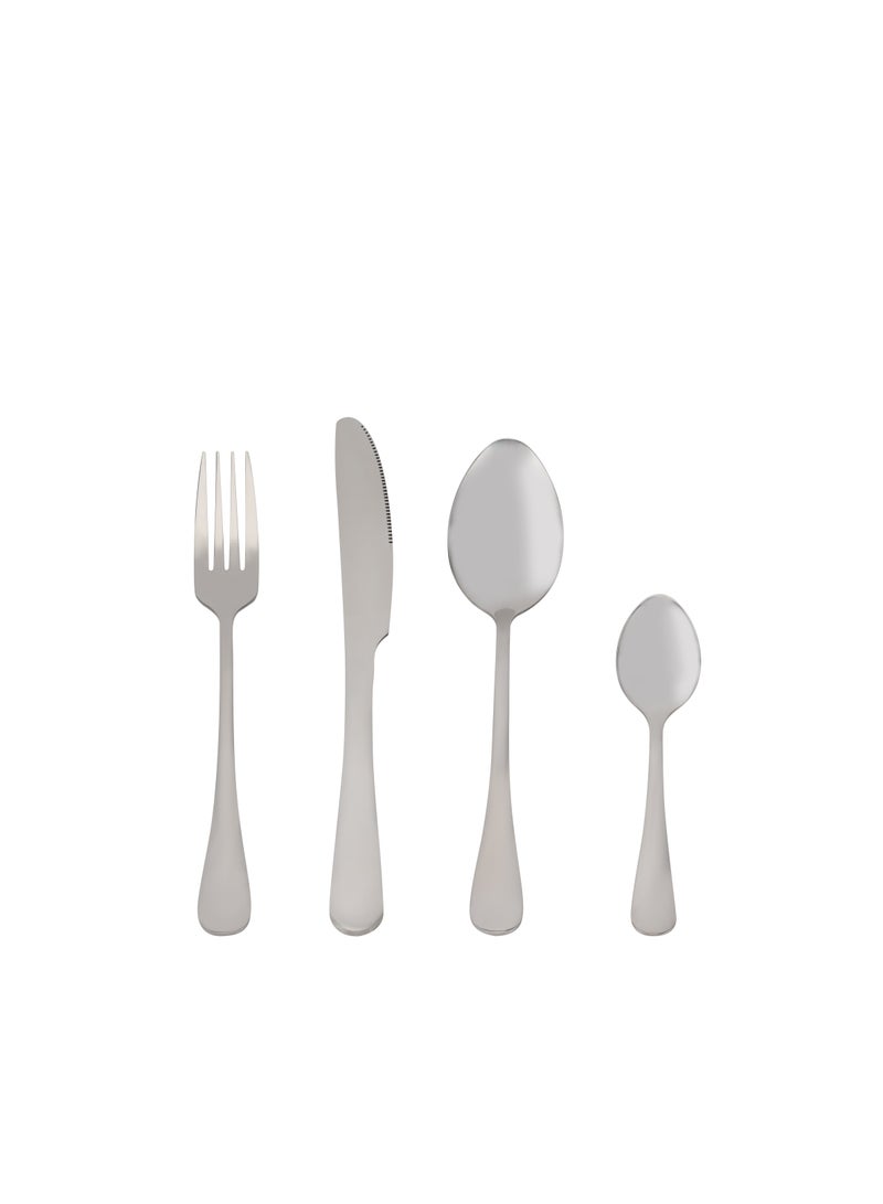 Royalford S Supreme Cutlery Set - RF12444/ 16 Pieces Spoons Set, Includes 4 Table Knives, 4 Forks, 4 Tablespoons, 4 Teaspoons/ Stylish and Light-Weight, 100% Food-Grade Silver - Image 3