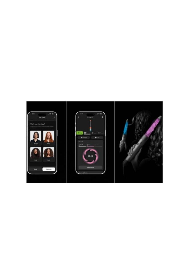 dyson Airwrap i.d.™ Multi-styler And Dryer Straight+Wavy Hair, Advanced Smart Hair Dryer, 1300W Styler, Bluetooth, 3 Heat Settings | HS08 International Version Jasper Plum  - Image 5
