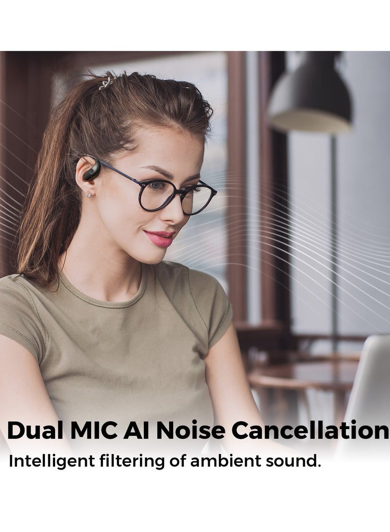 SoundPEATS Dual Mic Noise Cancelling Long Range Open Headphones V5.3 Chatfree for Music Sports Calling Black  - Image 4