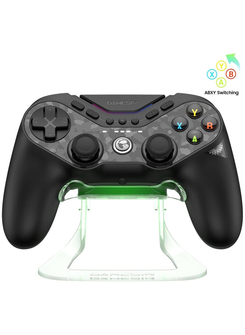 GameSir Tarantula T3 Pro Wireless Controller for Switch/PC/iOS/Android with Charging Dock, Bluetooth 2.4G Wired Controller with Anti-Drift TMR Sticks, 9 Mappable Buttons, RGB Lighting,1200mAh, ABXY Layout Switching  - Image 1
