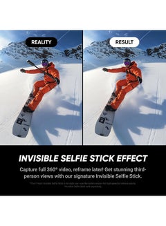 Insta360 X5 - Waterproof 8K 360° Action Camera, Leading Low Light, Invisible Selfie Stick Effect, Rugged and Replaceable Lens, 3-Hour Battery, Built-in Wind Guard, Stabilization, Triple AI Chip Design  - Image 4