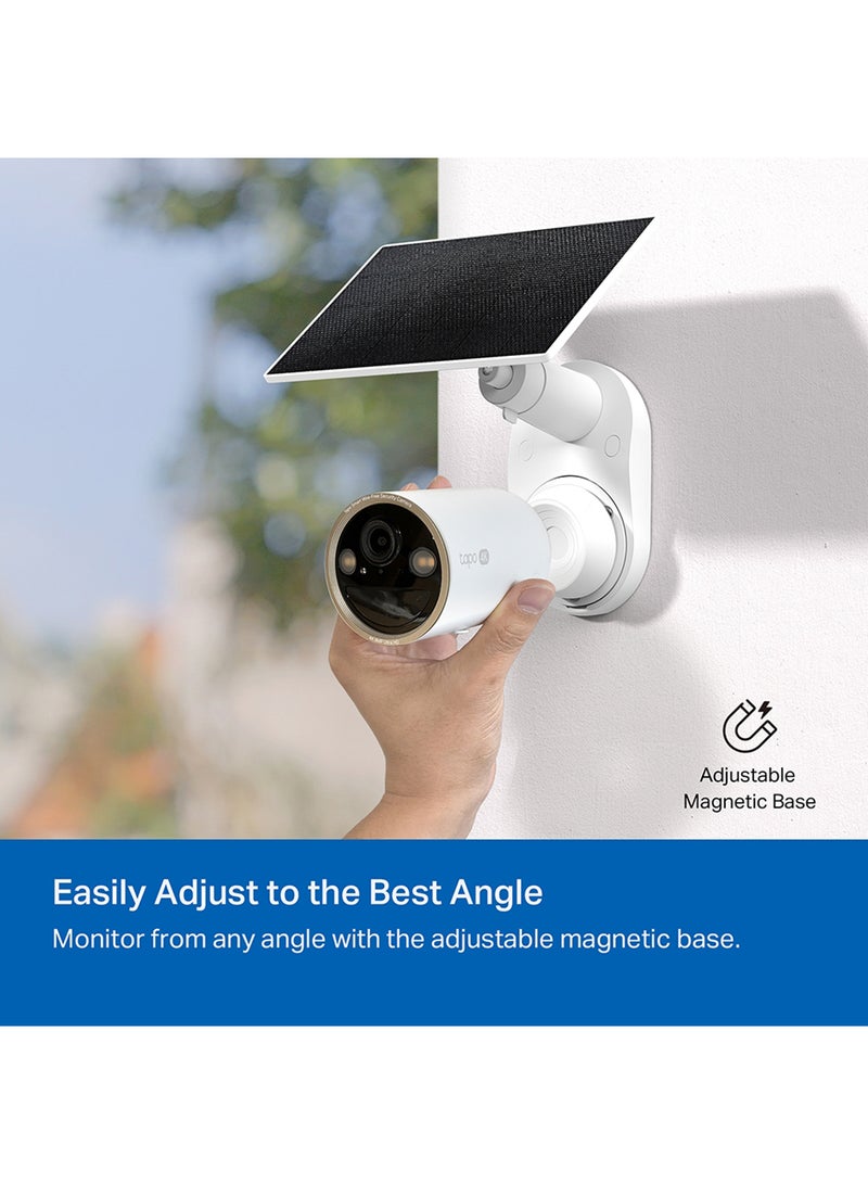 TP-LINK - C460 Kit, 4K-8MP Dual-Band Solar-Powered Security Camera Kit|Free  AI Detection-Person, Pet & Vehicle|Starlight Color Night Vision|Solar Power|Wire-Free, Installs Almost Anywhere|Flexible Storage Options|Works with Alexa & Google Home - Image 1