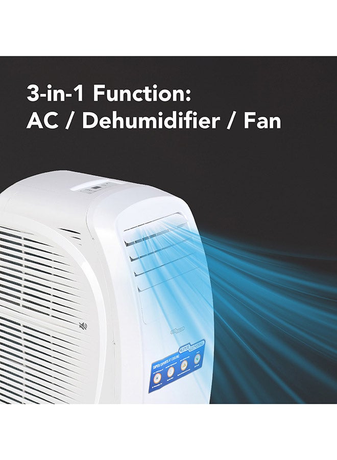 SUPER GENERAL 2 Ton Portable AC, 20,000 btu/h Fan, Dehumidifier, AC, Super Low Noise, 100% Copper Pipes, Water Self-evaporation, Rotary Compressor, R410a Gas SGP204T3 White - Image 4