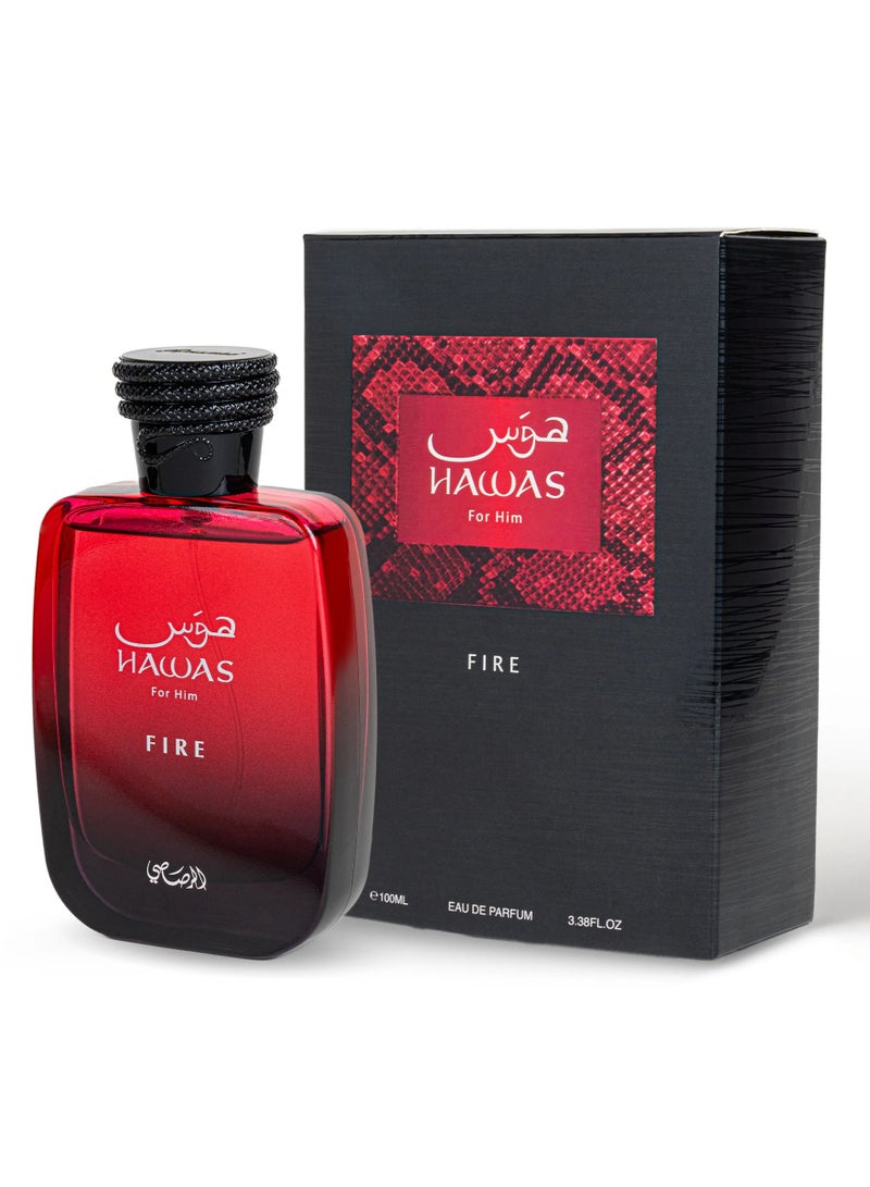 Rasasi Hawas Fire EDP 100ml  - Image 3