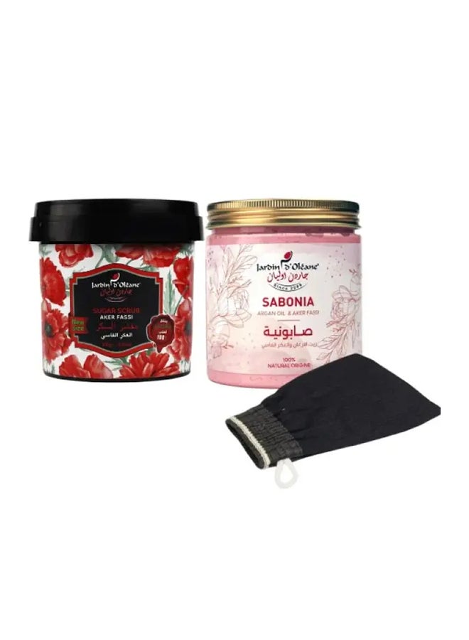 JARDIN D OLEANE Aker Fassi Body Blushing and Brightening Set Of 3 Pieces 750grams 