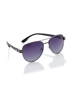 لي كوبر Polarized Sunglasses Gun Frame Gradient Grey Mirror Lens 60mm  - LC1201C01  - Image 4