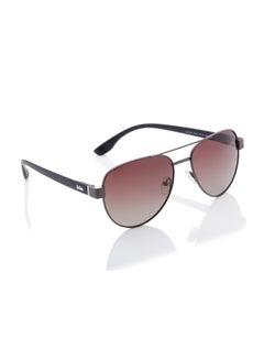 لي كوبر Polarized Sunglasses Gun Frame Gradient Brown Mirror Lens 60mm  - LC1201C03  - Image 4