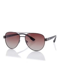 لي كوبر Polarized Sunglasses Gun Frame Gradient Brown Mirror Lens 60mm  - LC1201C03  - Image 2