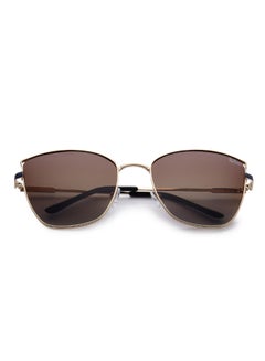 لي كوبر Women's Polarized Sunglasses Gold Frame Gradient Brown Mirror Lens 59mm  - LC1202C02  - Image 5