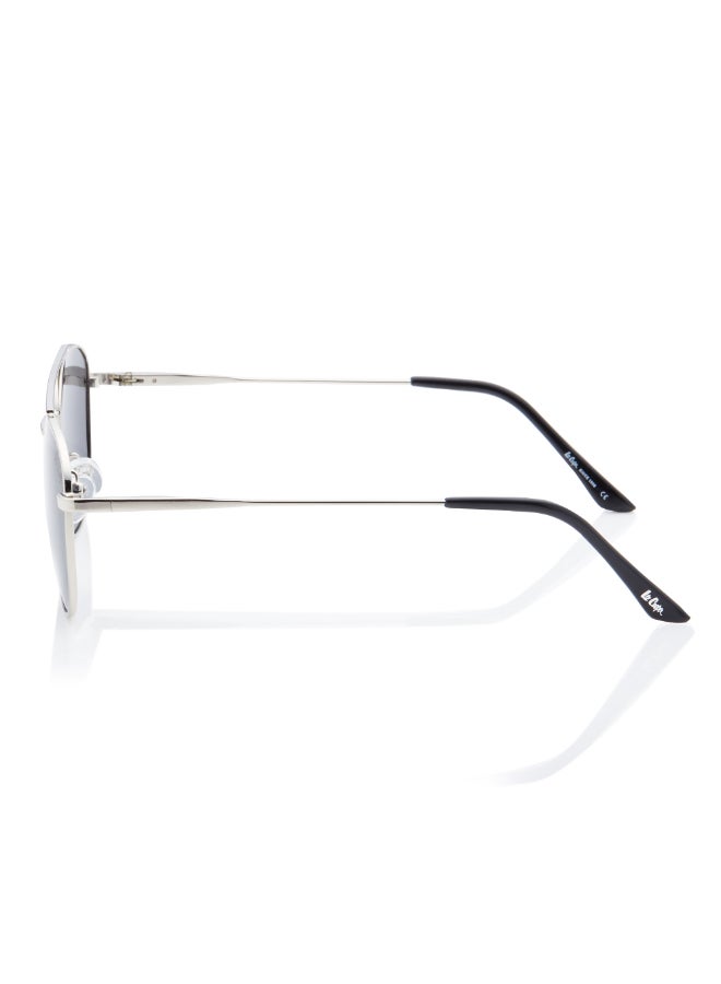لي كوبر Polarized Sunglasses Silver Frame Grey Mirror Lens 54mm  - LC1204C02  - Image 3
