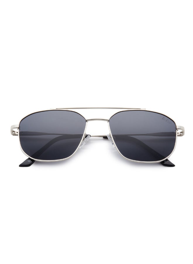 لي كوبر Polarized Sunglasses Silver Frame Grey Mirror Lens 54mm  - LC1204C02  - Image 4