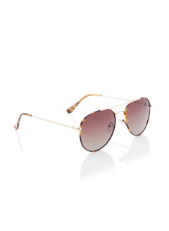 لي كوبر Polarized Sunglasses Gold Frame Gradient Brown Mirror Lens 56mm  - LC1205C02  - Image 4