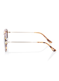 لي كوبر Polarized Sunglasses Gold Frame Gradient Brown Mirror Lens 56mm  - LC1205C02  - Image 3