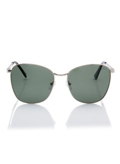 لي كوبر Women's Polarized Sunglasses Silver Frame G15 Mirror Lens 55mm  - LC1207C02  - Image 1