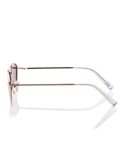 لي كوبر Women's Polarized Sunglasses Rosegold Frame Gradient Brown Mirror Lens 56mm  - LC1210C02  - Image 3