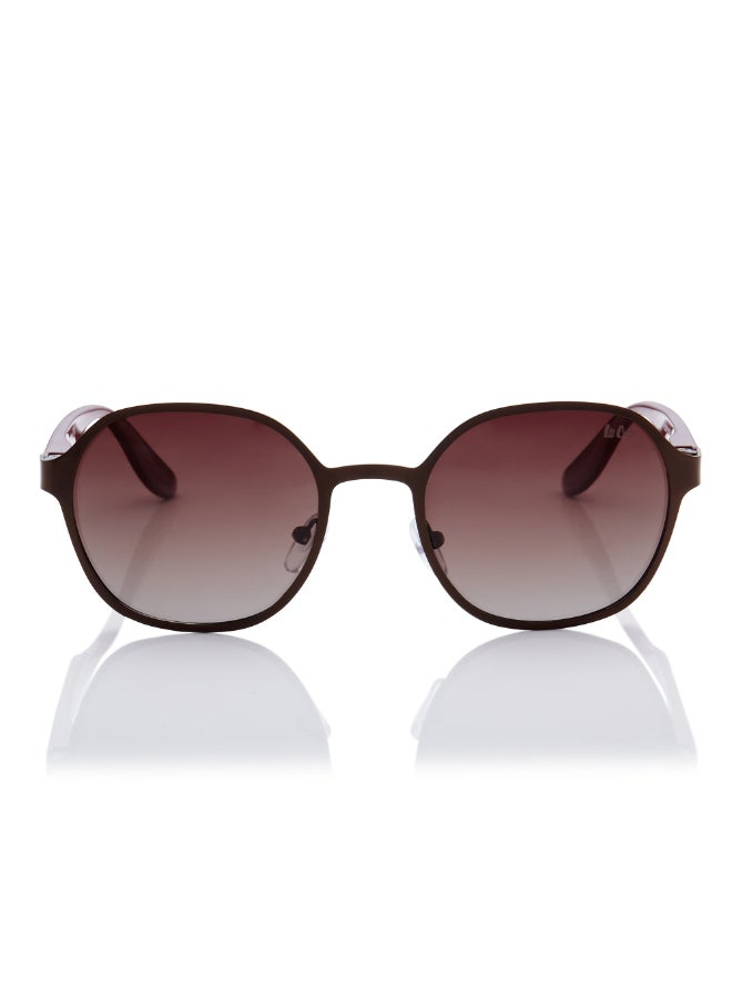 لي كوبر - Polarized Sunglasses Matte Brown Frame Gradient Brown Mirror Lens 51mm  - LC1211C02 - Image 1