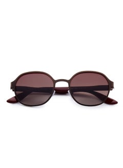 لي كوبر Polarized Sunglasses Matte Brown Frame Gradient Brown Mirror Lens 51mm  - LC1211C02  - Image 5