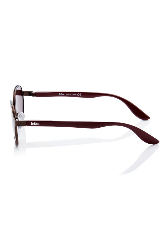 لي كوبر - Polarized Sunglasses Matte Brown Frame Gradient Brown Mirror Lens 51mm  - LC1211C02 - Image 1