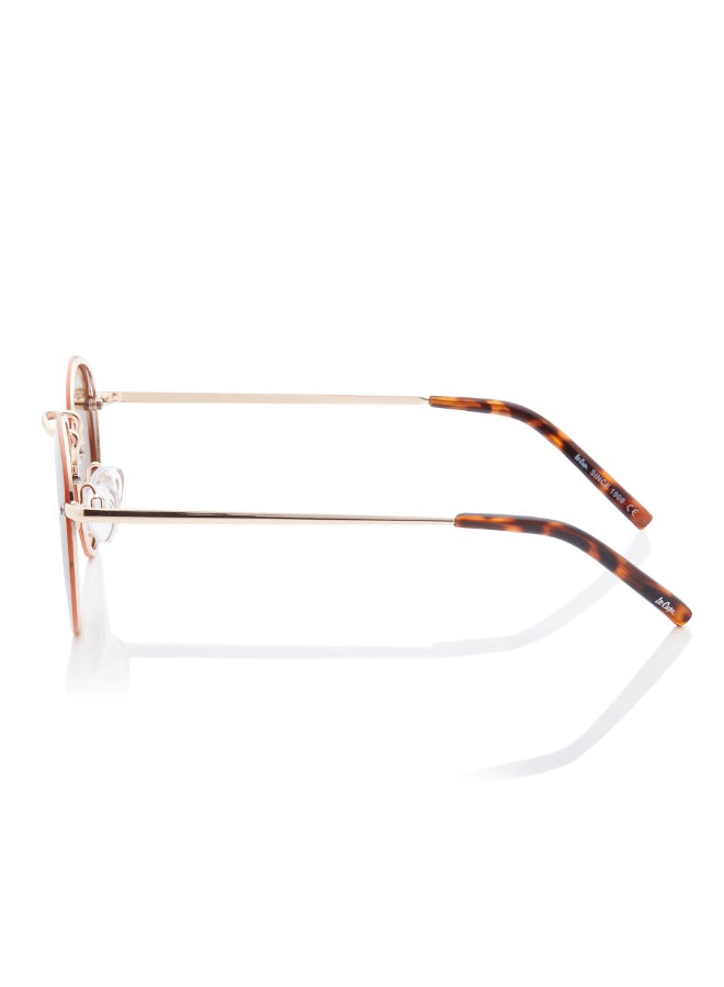لي كوبر Polarized Sunglasses Gold Frame Brown Mirror Lens 53mm  - LC1212C01  - Image 3