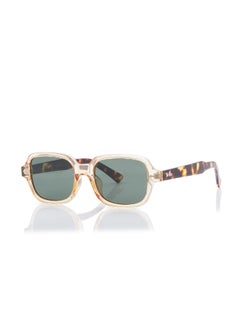 لي كوبر Women's Polarized Sunglasses G15 Frame Clear Champagne+Brown Tortoise Mirror Lens 53mm  - LC1213C02  - Image 2