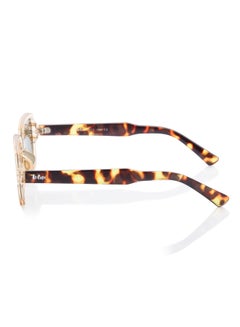 لي كوبر Women's Polarized Sunglasses G15 Frame Clear Champagne+Brown Tortoise Mirror Lens 53mm  - LC1213C02  - Image 3