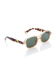 لي كوبر Women's Polarized Sunglasses G15 Frame Clear Champagne+Brown Tortoise Mirror Lens 53mm  - LC1213C02  - Image 4