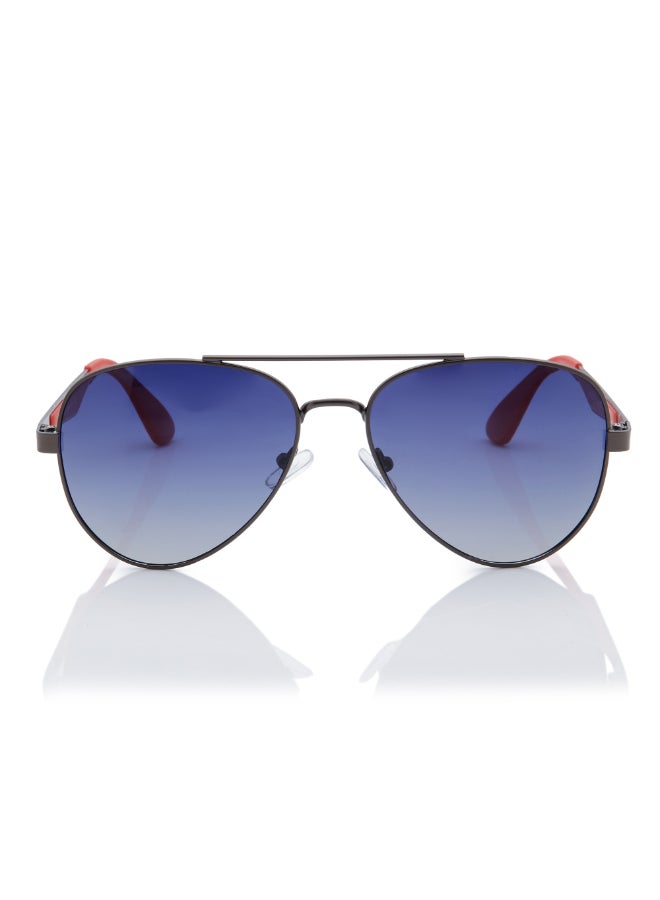 لي كوبر Polarized Sunglasses Gradient Blue Frame Gun Mirror Lens 47mm  - LC1220C02  - Image 1