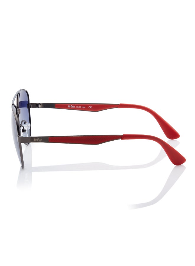 لي كوبر Polarized Sunglasses Gradient Blue Frame Gun Mirror Lens 47mm  - LC1220C02  - Image 3