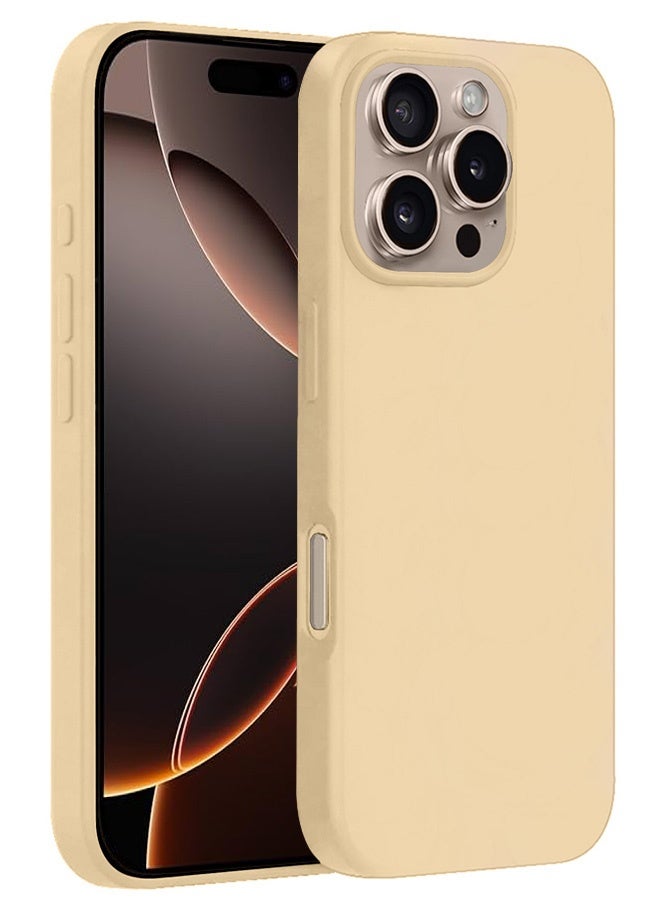 MARGOUN 3Packs Case and Screen Protectors for Apple iPhone 16 Pro Max, Slim Silicone Case, Full Covered Anti Scratch Shockproof Protective Cover Cream-33 - Image 3