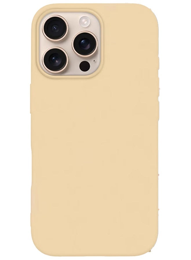 MARGOUN 2Packs Case and Screen Protector for Apple iPhone 16 Pro Max, Slim Silicone Case, Full Covered Anti Scratch Shockproof Protective Cover Cream-22 - Image 3