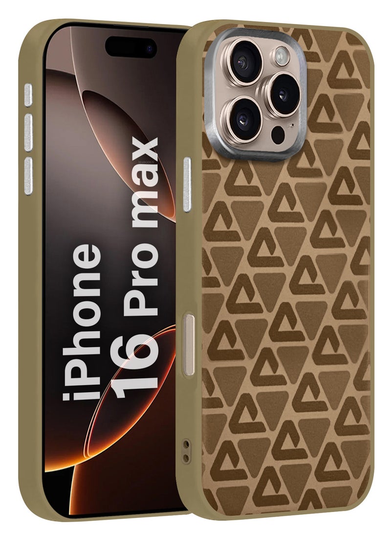 MARGOUN iPhone 16 Pro Max Case Cover Carbon Fiber Pattern Phone Case Slim Shockproof Back Cover - Geometric Pattern Geometric Pattern - Image 1