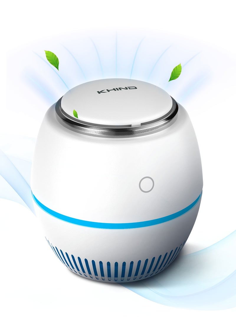 KHIND Air Nova Air Purifier with Photocatalyst with Nano Filter & UV Light, Advanced New Technology, 30dBA Quiet Operation (Sleeping Mode), 15m² Coverage, No Filter Replacement Required, Easy to Use AN-AP-01 White  - Image 1