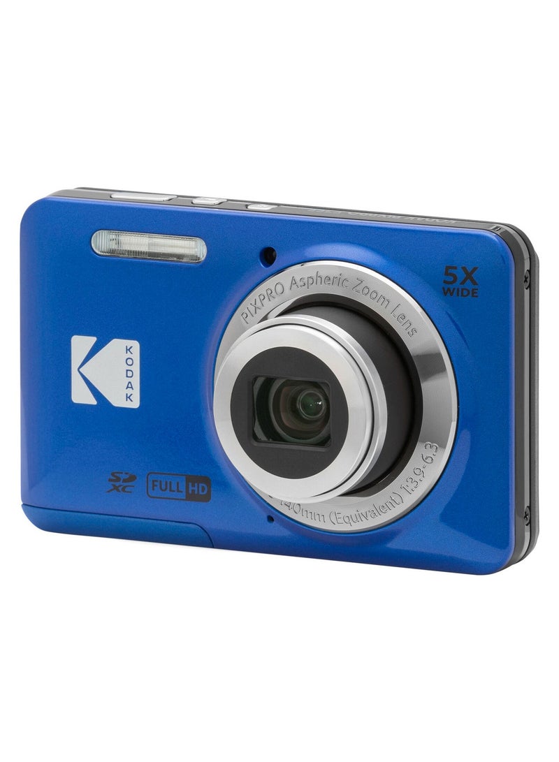 Kodak KODAK PIXPRO FZ55-RD 16MP Digital Camera 5X Optical Zoom 28mm Wide Angle 1080P Full HD Video 2.7" LCD Vlogging Camera (Blue)  - Image 3