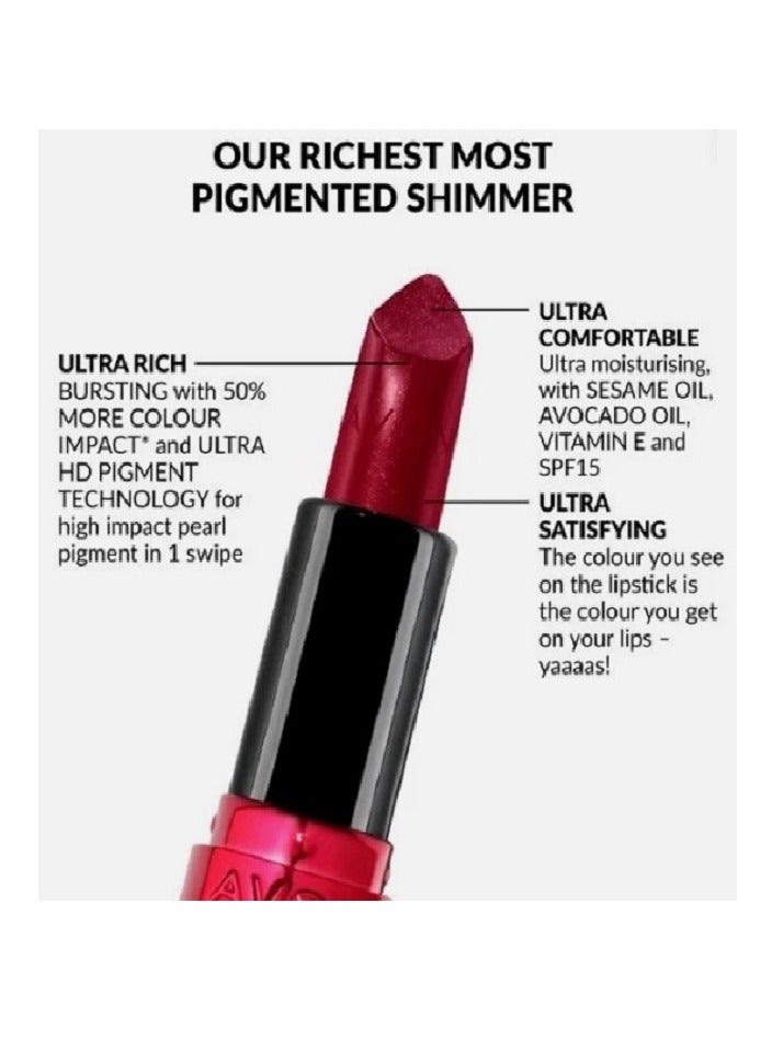 آفون Ultra Shimmer Lipstick 3.6 G Fire Flash - Image 3