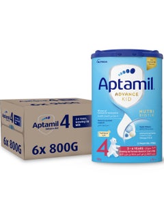 Aptamil Advance Kid 4 Milk Formula Palm Oil Free 3-6 Years Vanilla Pack of 6  - Image 1