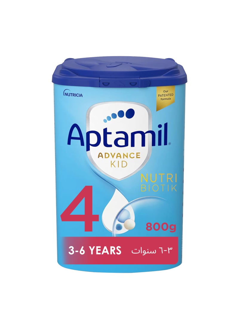 Aptamil Advance Kid 4 Milk Formula Palm Oil Free 3-6 Years Vanilla Pack of 6 - Image 2